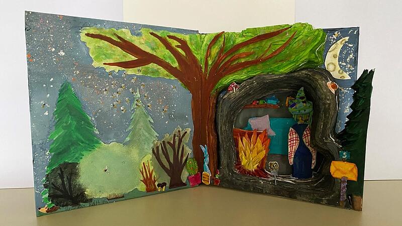 Mit diesem „Altered Book“ gewann Rebekka Reith vom Gymnasium Albertinum einen Bundespreis im diesjährigen Europa-Wettbewerb.