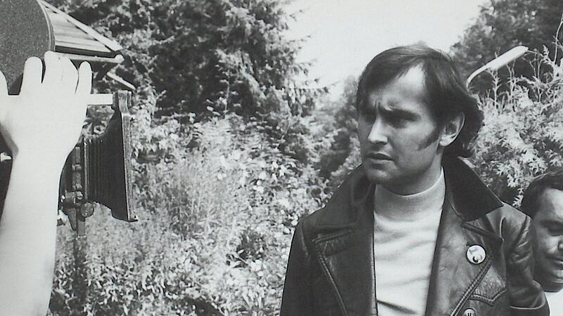 Ein Schnappschuss von Regisseur Michael Verhoeven von den Dreharbeiten in den 1970ern.