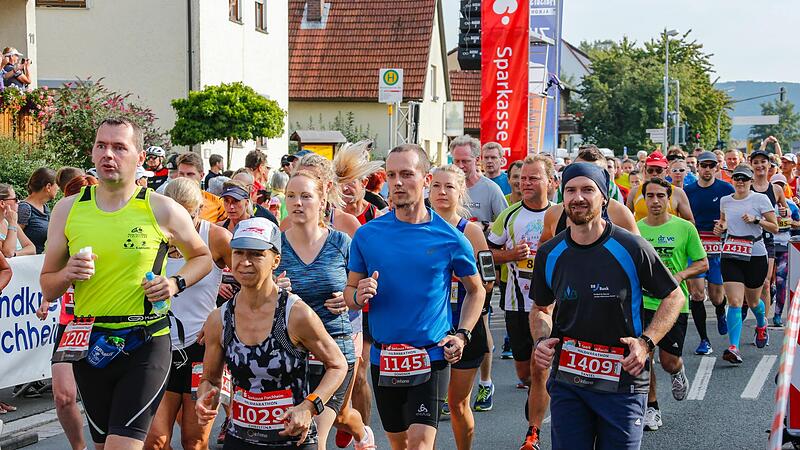 Der Halbmarathon ist in der Regel die Disziplin mit den meisten Teilnehmern.Forchheim & Fr&auml;nkische Schweiz