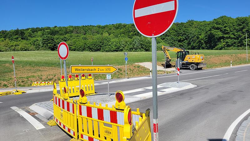 Sperrung Retterner Kanzel Kreisverkehr WeilersbachForchheim & Fr&auml;nkische Schweiz