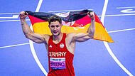 Felix Streng (hier in Paris) siegte für Deutschland: In Neu-Dehli krönte sich nach dem Sprint-Finale über 200 Meter zum Doppel-Weltmeister.