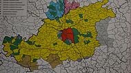 Eine alte Karte im Archiv des Landratsamtes zeigt, wie sich der Kreis Bamberg in den 1970er Jahren veränderte.