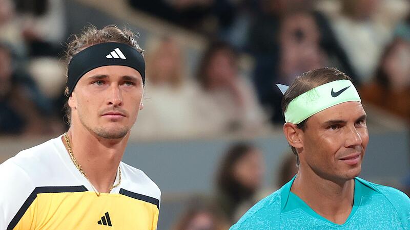 Alexander Zverev (l) und Rafael Nadal (r) Alexander Zverev (l) und Rafael Nadal (r)