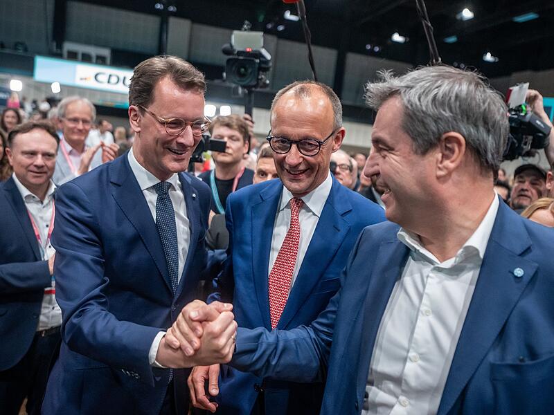 Wüst, Merz und Söder Wüst, Merz und Söder