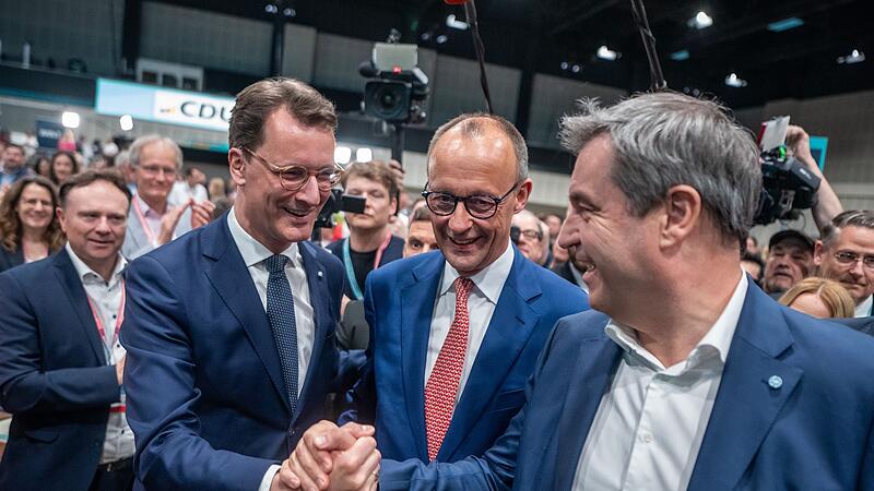 Wüst, Merz und Söder Wüst, Merz und Söder