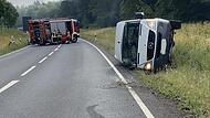 Unfall auf der B303 Weidhausen bei Coburg