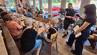 Tankstelle Hartmann Oberleichtersbach Fernsehen Dreharbeiten Tankstelle Hartmann Oberleichtersbach Fernsehen Dreharbeiten