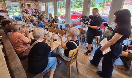 Tankstelle Hartmann Oberleichtersbach Fernsehen Dreharbeiten