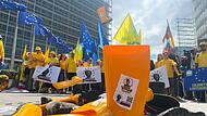 Bauernproteste zum EU-Haushalt