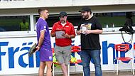 20 Jahre Anpfiff: Markus Schütz über den Lokalfußball Hand in Hand für den Fußball der Region: Anpfiff-Spielkreisleiter Markus Schütz (Mitte) und FT-Redakteur Tobias Schneider (rechts) befragen Patrick Görtler, damals noch im Trikot des FC Eintracht Bamberg.