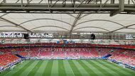 Beim Spiel der Deutschen gegen Spanien zeigten die Kameras nicht alles. Der FT war live vor Ort.