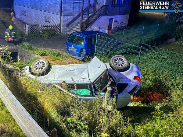 Schwerer Unfall in Steinbach am Wald.