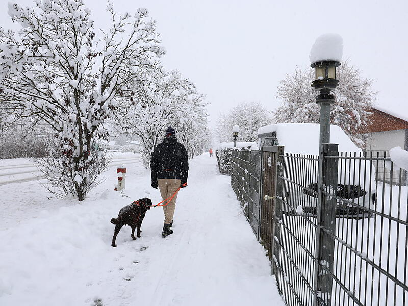 Schneefall im Landkreis Erlangen-H&ouml;chstadt