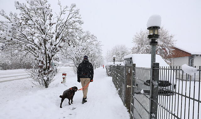 Schneefall im Landkreis Erlangen-Höchstadt Schneefall im Landkreis Erlangen-Höchstadt