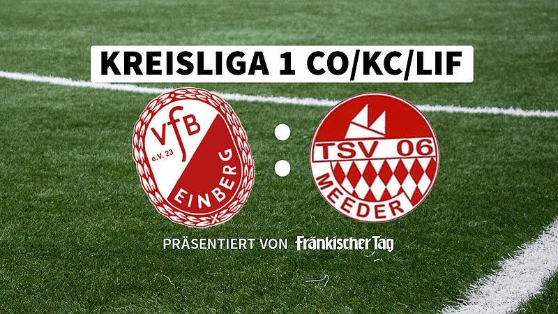 Der Dritttplatzierte VfB Einberg empf&auml;ngt den Tabellenzweiten TSV Meeder zum Spitzenspiel der Kreisliga 2 Coburg.