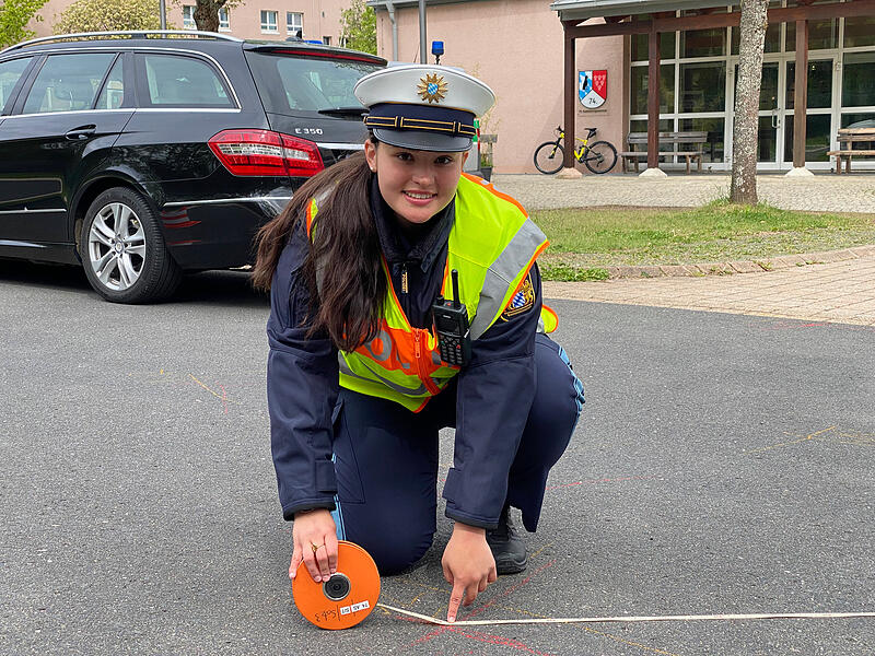 Wendy aus dem Landkreis Forchheim will Polizistin werden.