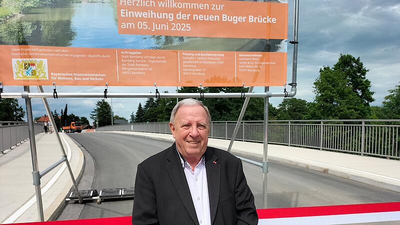 Ein Tag der Freude für Manfred Drescher, der Jahrzehnte um die neue Buger Brücke gekämpft hat.