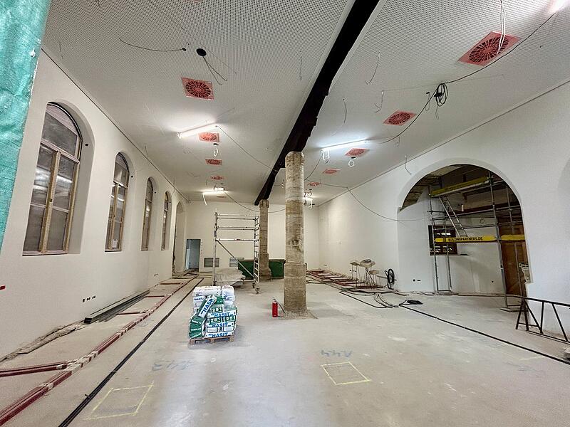 Rathaussanierung ForchheimForchheim & Fränkische Schweiz Es tut sich was im Rathausinneren: Hier ein Blick in die Markthalle.