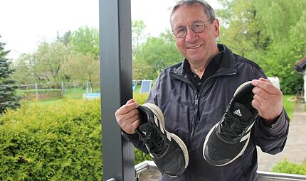 Statt ein- bis zweimal pro Woche m&ouml;chte Norbert Gr&auml;bner k&uuml;nftig zwei- bis dreimal die Laufschuhe anziehen.
