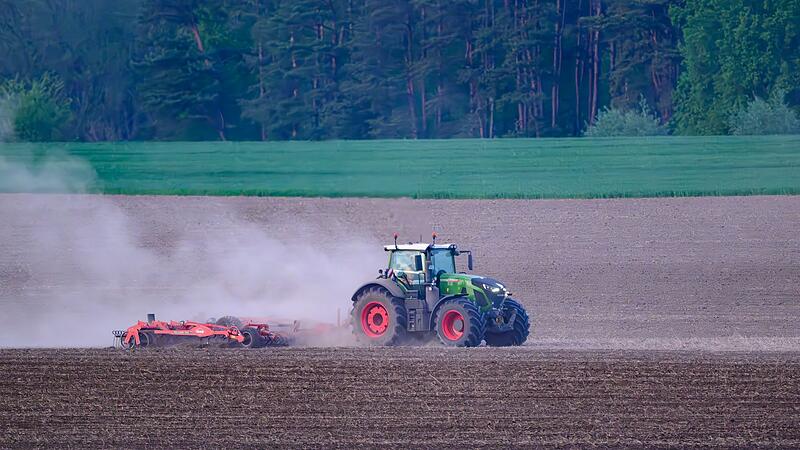 Landwirt bei der Arbeit