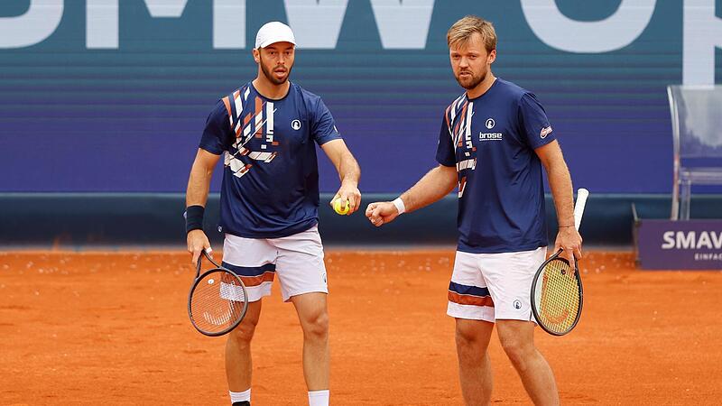Das ATP-Turnier in M&uuml;nchen beginnt f&uuml;r Tim P&uuml;tz (links) und der Coburger Kevin Krawietz am Mittwoch gegen Vorjahressieger Yuki Bhambri, der mit neuem Partner antritt.