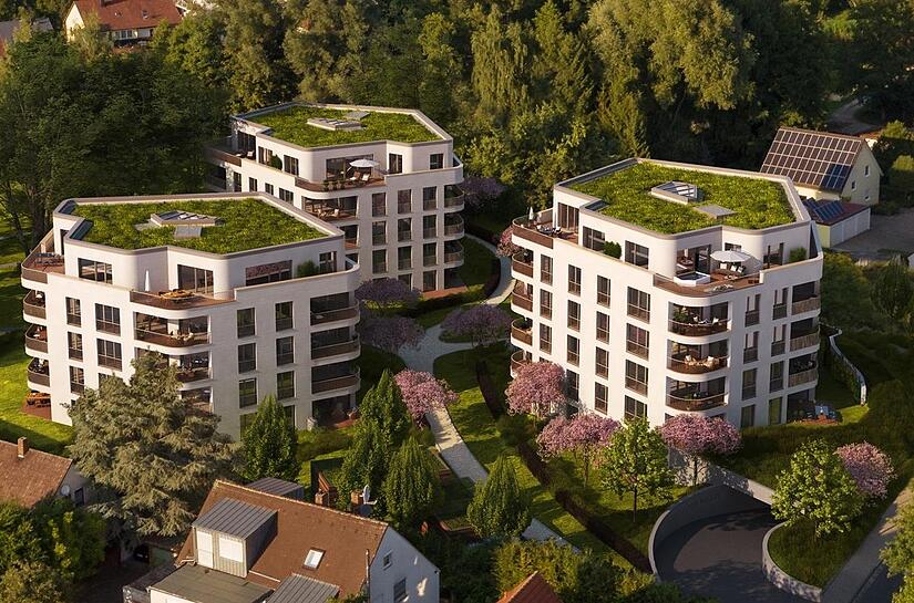 Der Hainbrunnenpark in einer Visualisierung der Architekten aus der Vogelperspektive.Forchheim & Fränkische Schweiz Der Hainbrunnenpark in einer Visualisierung der Architekten aus der Vogelperspektive.Forchheim & Fränkische Schweiz