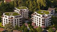 Der Hainbrunnenpark in einer Visualisierung  der Architekten aus  der Vogelperspektive.Forchheim & Fränkische Schweiz