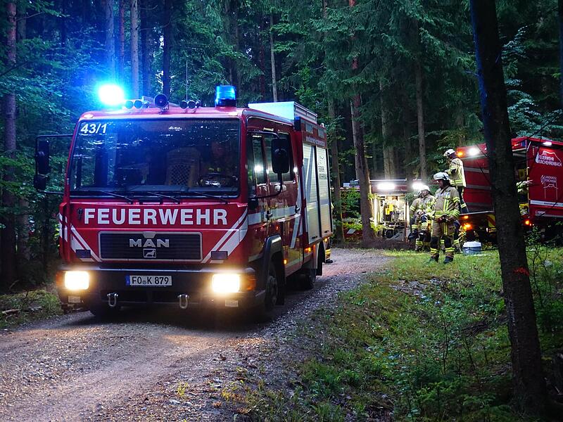 Waldbrand&uuml;bung KirchehrenbachForchheim & Fr&auml;nkische Schweiz