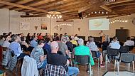Viele Interessenten waren zur Beteiligungsveranstaltung in der Kulturscheune Mühlhausen gekommen. Viele Interessenten waren zur Beteiligungsveranstaltung in der Kulturscheune Mühlhausen gekommen.
