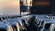 Autoexporte am Hafen Emden