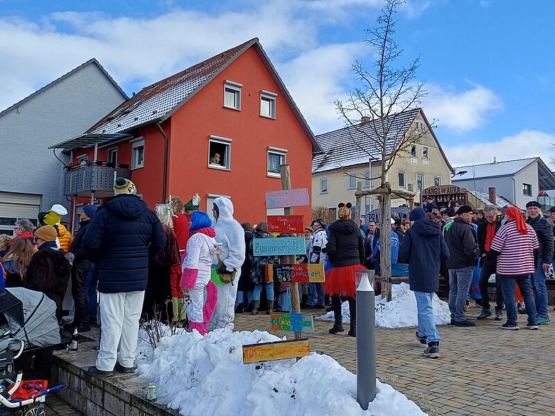 Rosenmontagszug in Aura