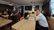 Medienauflauf bei der Pressekonferenz: Bambergs OB Starke verk&uuml;ndet seinen R&uuml;ckzug f&uuml;r 2026