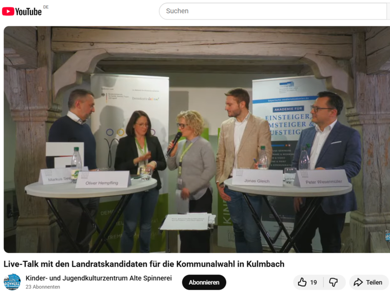 Screenshot Landratstalk