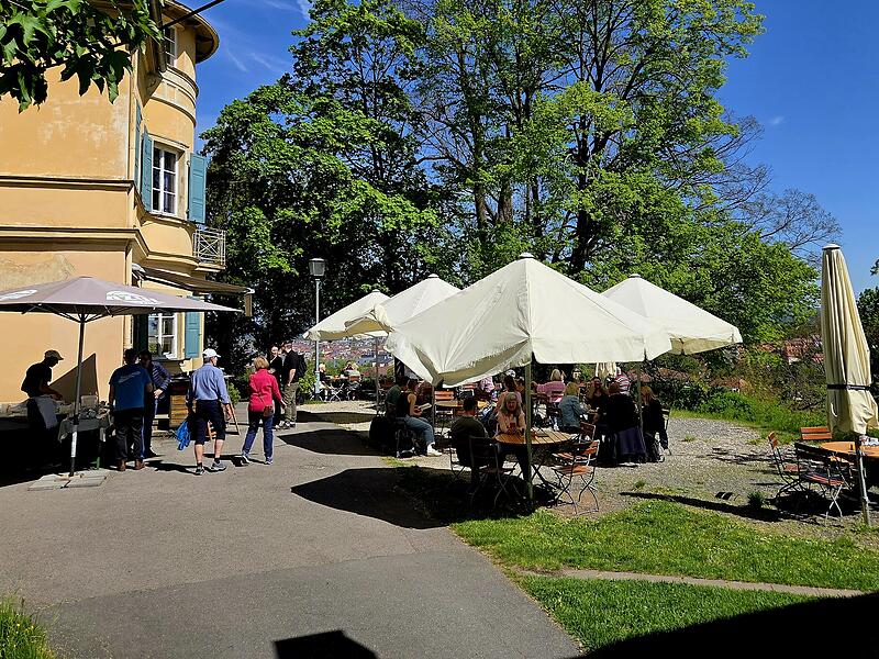 Das Caf&eacute; Villa Remeis am Roten Berg z&auml;hlt zu den beliebtesten Caf&eacute;s in Bamberg.