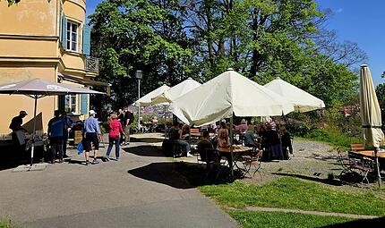 Das Caf&eacute; Villa Remeis am Roten Berg z&auml;hlt zu den beliebtesten Caf&eacute;s in Bamberg.