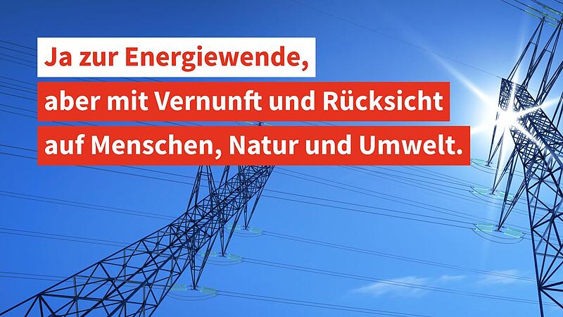 Mit neuen Bannern will der Verein Rhönlink ausdrücken, dass die Trassen selbst nicht in Frage gestellt werden, aber Verlauf und Ausführung. Mit neuen Bannern will der Verein Rhönlink ausdrücken, dass die Trassen selbst nicht in Frage gestellt werden, aber Verlauf und Ausführung.