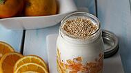 Overnight Oats mit Khaki und Orange Overnight Oats mit Khaki und Orange