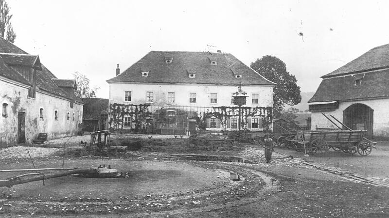 Gut Hummendorf zur Zeit des P&auml;chter Luitpold Weilnb&ouml;ck um 1900.
