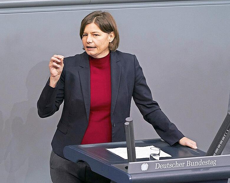 Manuela Rottmann bei einer ihrer vielen Reden im Bundestag - gehört das bald der Vergangenheit an?
