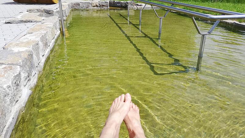 Das Wassertret-Becken in Reichenbach konnte auch dank der finanziellen Unterst&uuml;tzung aus dem Regionalbudget 2021 verwirklicht werden. Foto: Heike Beudert