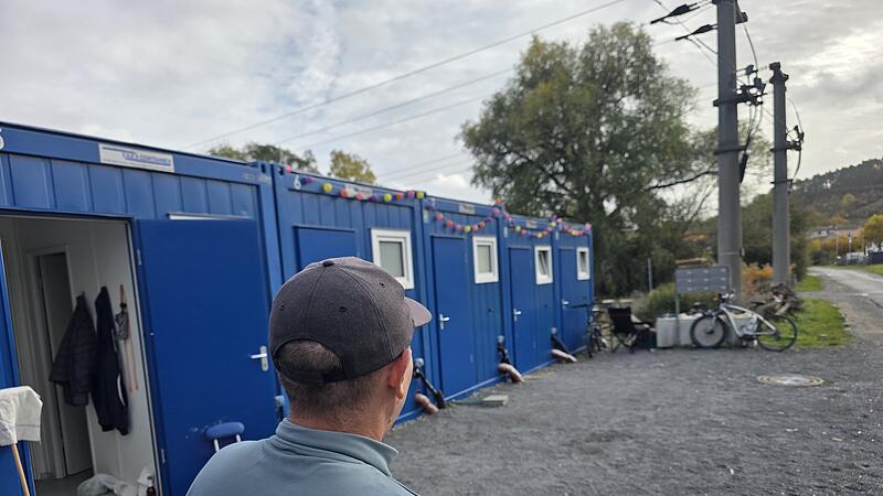 Obdachlos in Münnerstadt Endstation Container: Hier leben derzeit acht Männer am Rande von Münnerstadt.