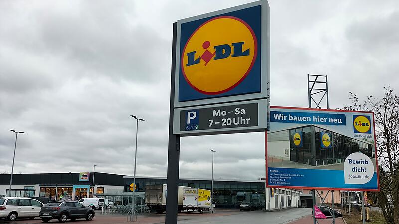 Der neu gebaute Hallstadter Lidl-Markt er&ouml;ffnet in wenigen Tagen.
