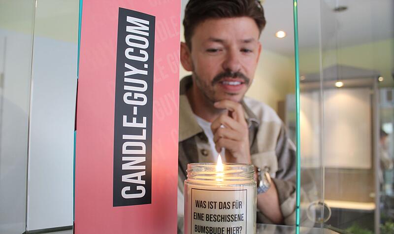 Nachdem ihm ein Licht aufging, kam auch bald die Firmenidee zu Michael James Murphy. Der gebürtige Lichtenfelser wurde zum „Candle Guy“.
