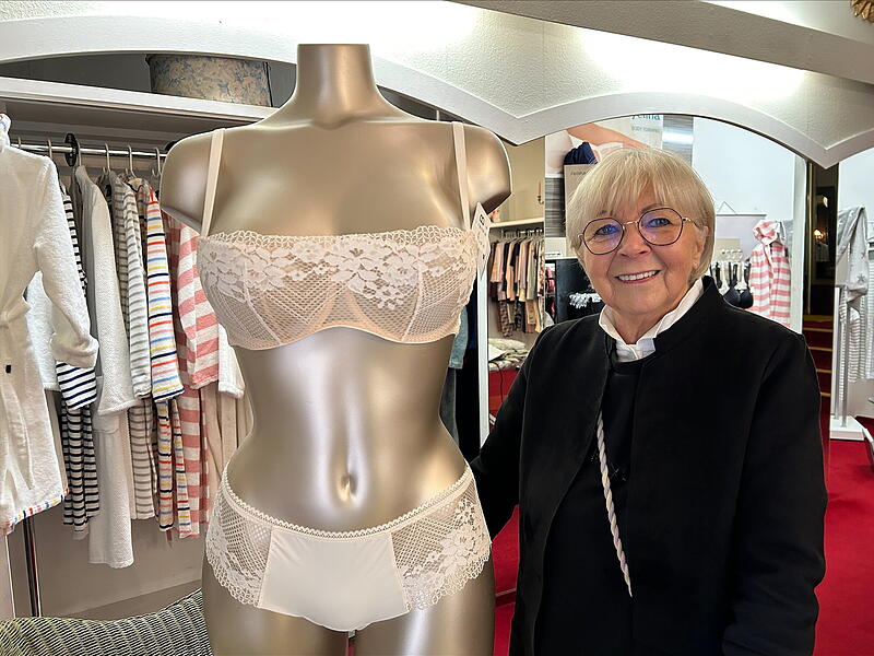 1985 eröffnete Marlene Wolf ihr gleichnamiges Wäschegeschäft im Steinweg. Etwas mehr als 40 Jahre später wird sie es schließen.