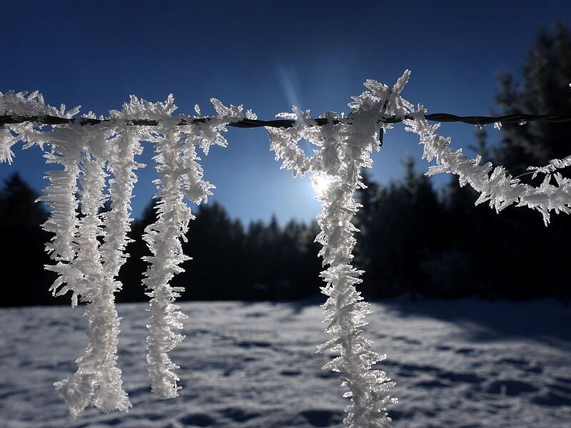 Sonne und Frost in Südbayern Sonne und Frost in Südbayern