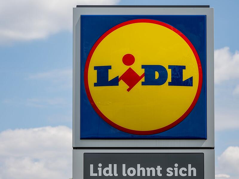 Das Logo des Discounters Lidl