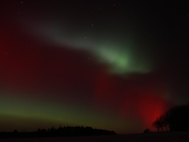 PolarlichterPolarlichter &uuml;ber Kulmbach: Die sch&ouml;nsten Leserfotos