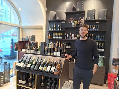 Johannes Weigand betreibt in der Karolinenstraße das Restaurant und die Vinothek „Edelfrei".