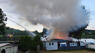Brand auf Campingplatz