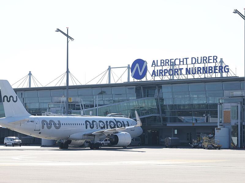 Terminal des Albrecht-Dürer-Airports Nürnberg, Flughafen. Terminal des Albrecht-Dürer-Airports Nürnberg, Flughafen.